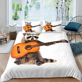 New Cute Raccoon Duvet Cover - Animals Aso