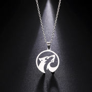 2023 New Wolf Stainless Steel Necklace - Animals Aso