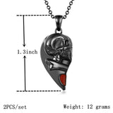 2023 New Magnetic Skull Couples Necklace - Animals Aso