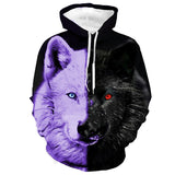 New Fashion Wolf Hoodies - Animals Aso