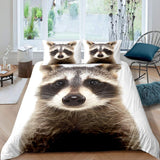 New Cute Raccoon Duvet Cover