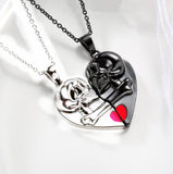 2023 New Magnetic Skull Couples Necklace - Animals Aso