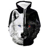 New Fashion Wolf Hoodies - Animals Aso