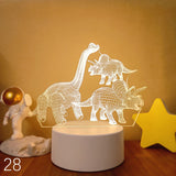 New Dinosaur 3D Lamp USB LED Night Lights