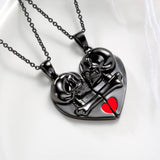 2023 New Magnetic Skull Couples Necklace - Animals Aso