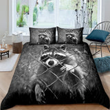 New Cute Raccoon Duvet Cover