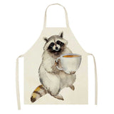 2022 New Kitchen Apron Raccoon - Animals Aso