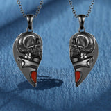 2023 New Magnetic Skull Couples Necklace - Animals Aso