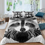 New Cute Raccoon Duvet Cover - Animals Aso