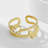 2023 New Fashion Butterfly Adjustable Rings - Animals Aso