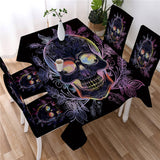 New Gothic Skull Printing Table Cover