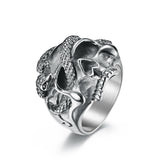 2022 New Stainless Steel Silver Skull Rings - Animals Aso