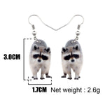 2022 New Lovely Raccoon Earrings - Animals Aso