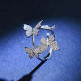 New Luxury Butterfly Rings