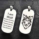 Fashion Wolf Necklace And Keychain - Animals Aso