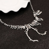 Cute Skeleton Dinosaur Necklace