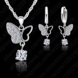 New Fashion 925 Sterling Silver Butterfly Necklace/Earring - Animals Aso