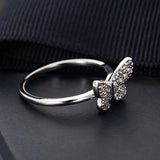 New Design Luxury Shiny Butterfly Wedding Ring - Animals Aso