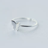 Fashion Silver Butterfly Rings