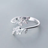 Fashion Silver Butterfly Rings