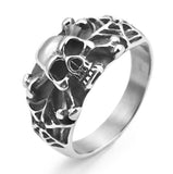 New Amazing Gothic Steel Skull Rings