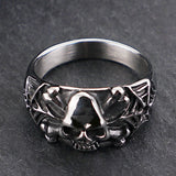 New Amazing Gothic Steel Skull Rings