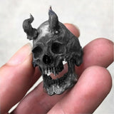 New Vintage Black Skull Ring