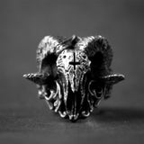 New Vintage Black Skull Ring