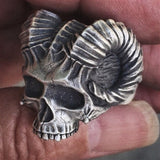 New Vintage Black Skull Ring