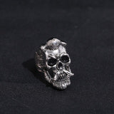 New Vintage Black Skull Ring