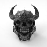 New Vintage Black Skull Ring