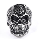 New Vintage Black Skull Ring