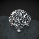 New Vintage Black Skull Ring