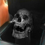 New Vintage Black Skull Ring