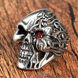 New Vintage Black Skull Ring