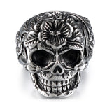 New Vintage Black Skull Ring