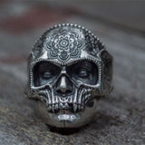 New Vintage Black Skull Ring