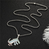 New Cute Metal Small Dinosaur Necklace