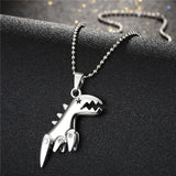 New Cute Metal Small Dinosaur Necklace