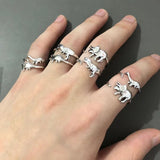 New Adjustable Dinosaur Rings