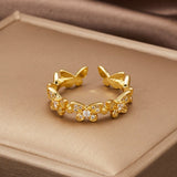 New Fashion Butterfly Rings