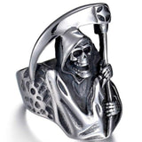 New Retro Death Skull and Sickle Ring - Animals Aso