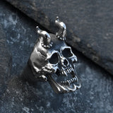 New Retro Death Skull and Sickle Ring - Animals Aso