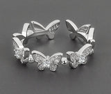 New Silver Color Sweet Butterfly Ring